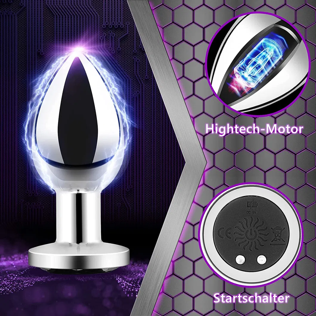 Alloy Inflatable Anal Plug Metal Anal Plug Sex Toy for Women Anal Plug